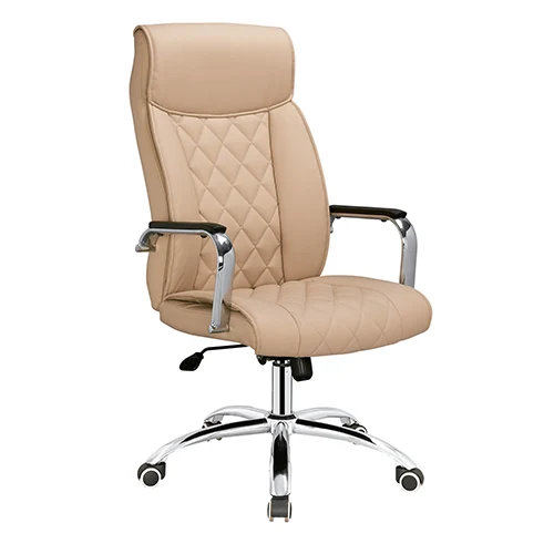 Silla de oficina de cuero de alta espalda fabricada por Bingwei