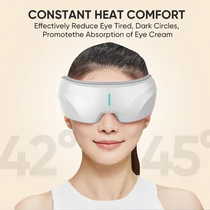 Adjustable Air Pressure Relaxing Therapy Wireless Vibrating Rechargeable Care Home Foldable Kneading Heating Smart Eye Massager detail view 5