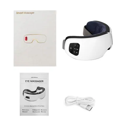 Wholesale High Quality Foldable Eye Massager Portable Vibration Heat Air Pressure Electric Smart Eye Massager Instrument detail view 12