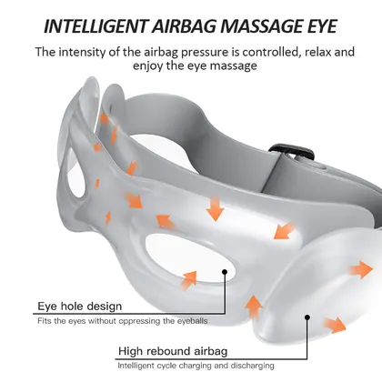 Wireless Air Pressure Vibration Eye Massager Heating Eye massage with Music detail view 11