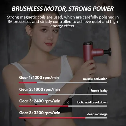 Wholesale Factory Price Fascia Gun Pocket Electric Shock Gun Muscle Massage Gun detail view 5