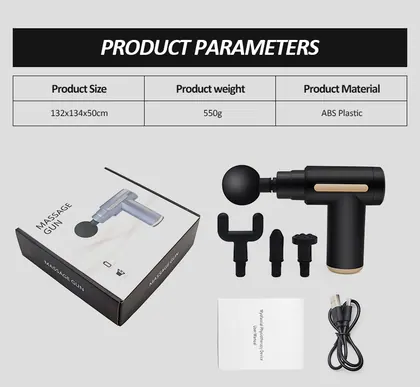 Rechargeable Muscle Stimulator Deep Tissue Facial Massager Body Massage Gun For Body Relaxation Slimming Shaping detail view 8