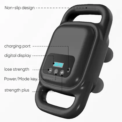 2024 Hot Sale Deep Fascia Tissue Percussion Massage Speed Gun Handheld Muscle Relaxation Massage Physio Gun detail view 4