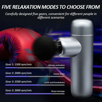 Mini Massager Gunelectric Portable Handheld Fascial Gun Deep Tissue Percussion Muscle Massager Ultra Small & Quiet detail view 7
