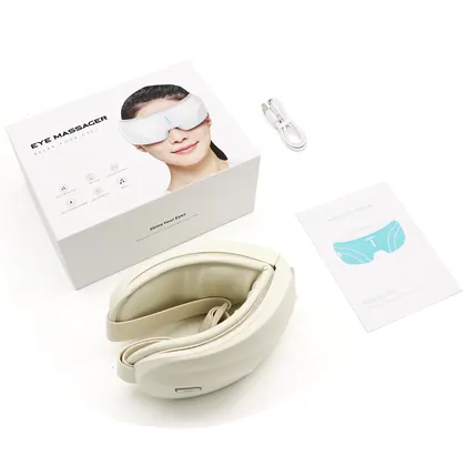 Adjustable Air Pressure Relaxing Therapy Wireless Vibrating Rechargeable Care Home Foldable Kneading Heating Smart Eye Massager detail view 3