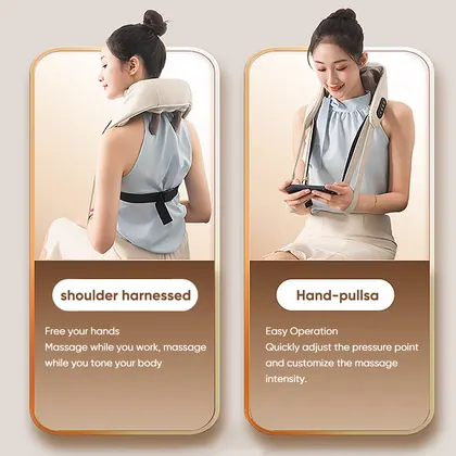 Deep Kneading Neck Hand-shaped Massager Wireless Shiatsu Electric Heating Neck And Shoulder Massager For Muscle Pain Relief detail view 8