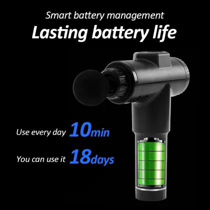 New High Quality Manufacturer Usb 99 Speed Handheld Professional Sports Electric Percussive Deep Tissue Muscle Massage Gun detail view 3