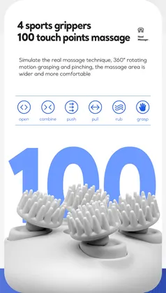 Waterproof Wireless Easy Use Electric Silicone Scalp Massager Stress Release Vibrating Hot Compress Head Massager detail view 10