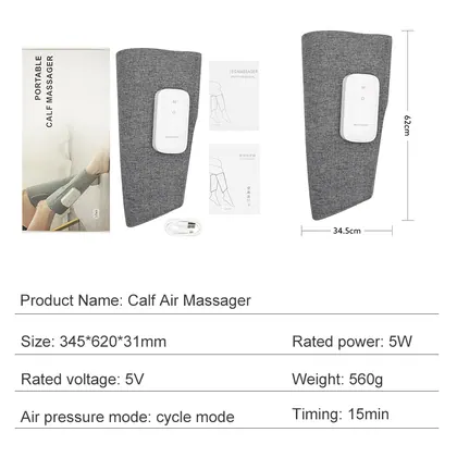 Oem Odm Rechargeable Heated Air Compression Leg Massager Machine For Legs detail view 2