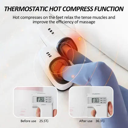 Newly Design Lightweight Appearance Shiatsu Deep Kneading Airbag Leg Foot Rest With Massager Machine Price detail view 7