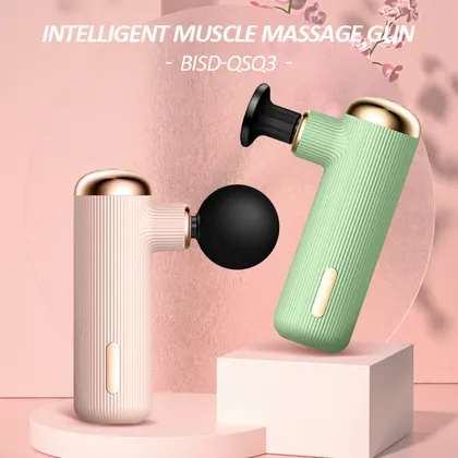 Small Fascia Gun Metal Muscle Massager Wholesale Pocket Fascia  Mini Electric Fitness Equipment Massage Gun detail view 5