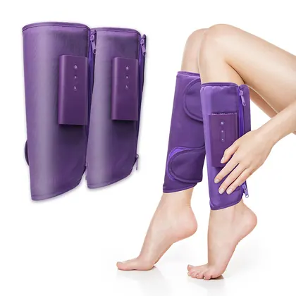 2024 New Zipper Style Easy Operation Heat Vibration Air Compression Wide Calf Massager For Circulation And Relaxation detail view 6