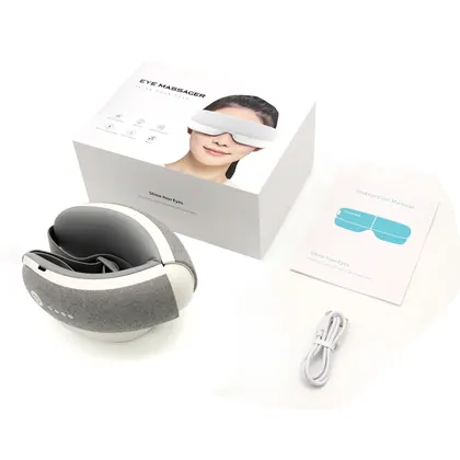 Travel Smart Warm Anti Wrinkle Mini Electric Heating Air Pressure Music Eye Massage Appliance With Air Compression And Heat detail view 8