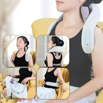 New Style Neck Hand-shaped Massager Wireless Shiatsu Electric Heating Neck And Shoulder Massager For Muscle Pain Relief detail view 8