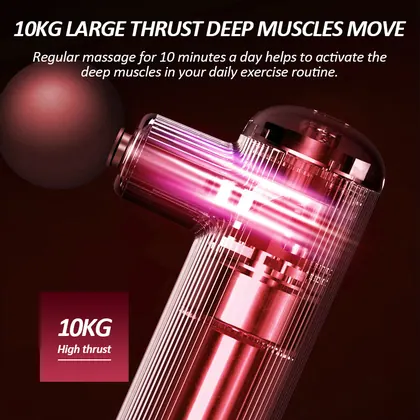 Small Fascia Gun Metal Muscle Massager Wholesale Pocket Fascia  Mini Electric Fitness Equipment Massage Gun detail view 8
