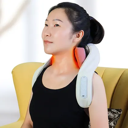 New Style Neck Hand-shaped Massager Wireless Shiatsu Electric Heating Neck And Shoulder Massager For Muscle Pain Relief detail view 4