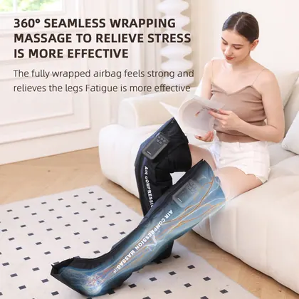 Oem Odm 2024 New Rechargeable Wireless Therapy Foot Calf Leg Air Compression Recovery Boots Recovery For Legs detail view 9