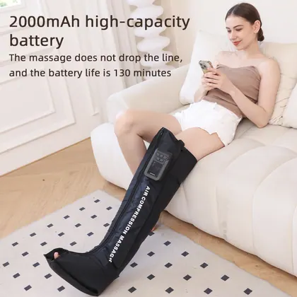 Oem Odm 2024 New Rechargeable Wireless Therapy Foot Calf Leg Air Compression Recovery Boots Recovery For Legs detail view 5