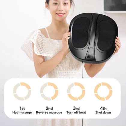 Electric Infrared Rolling Foot Massager With Heat Calf And Foot Massager Massage Machine Home Health Care manufactured by Bisd