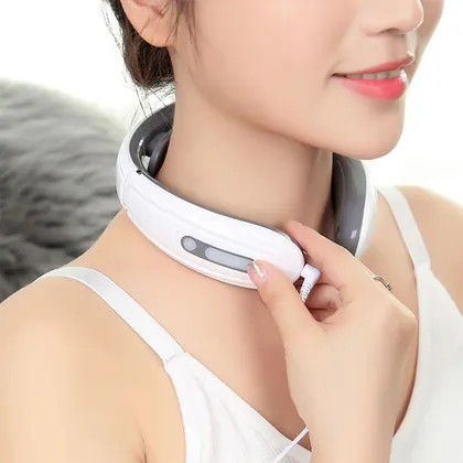 Pain Relief Wireless Tens Unit Ems Muscle Stimulator Machine Electric Pulse Massager Rechargeable Mini Neck Massager detail view 4