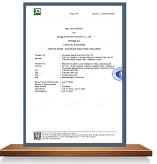 LVD-Prüfbericht von Dongguan Beiside Electronics Co., Ltd.