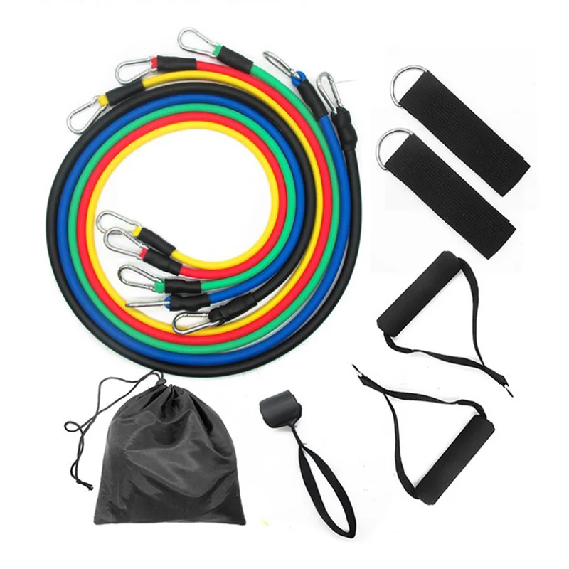 11 pcs Resistance set-Yoga Exercise Fitness Band Rubber Loop Tube Band view