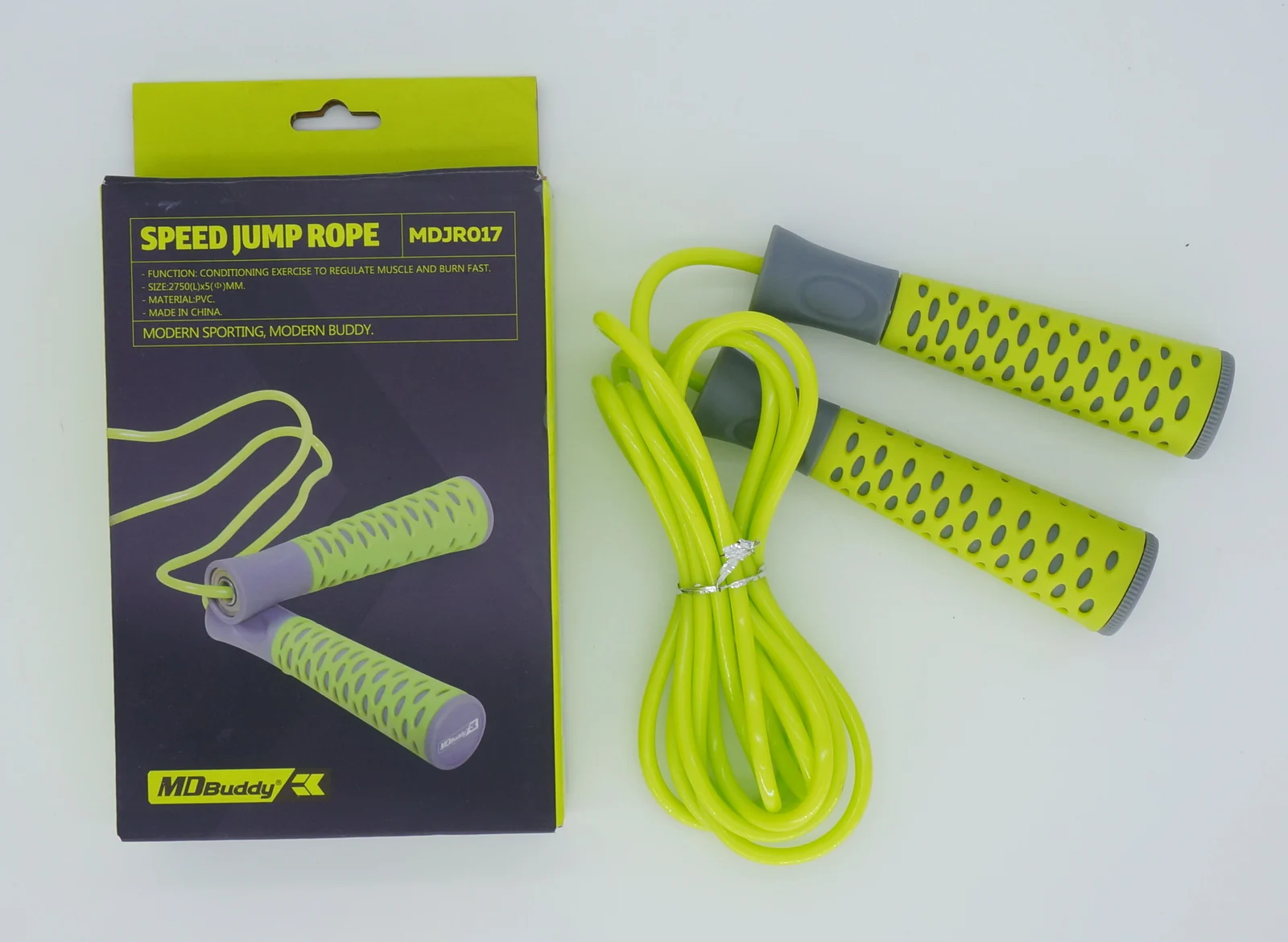 Fitness Workout Handle PVC Adjustable Speed Skipping Rope Jump Rope