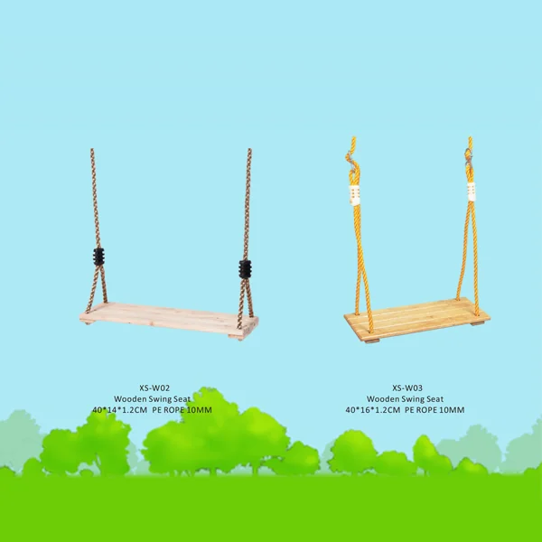 Wooden swing seat