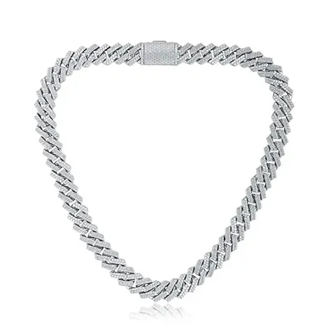 18Inch 24 Inch 13mm Hip Pop Miami Cuban Necklace for Men - Plated Brass jewelry made by BlueOne Jewelry