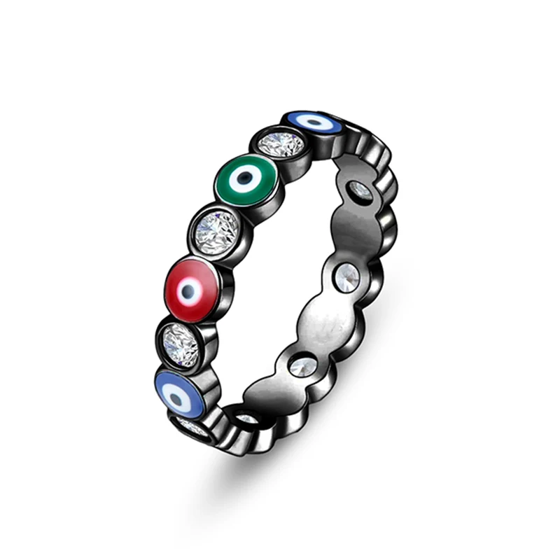 5-10 Inches High Quality Cubic Zirconia Devil’s Eye Fashion Jewelry Design Ring made by BlueOne Jewelry