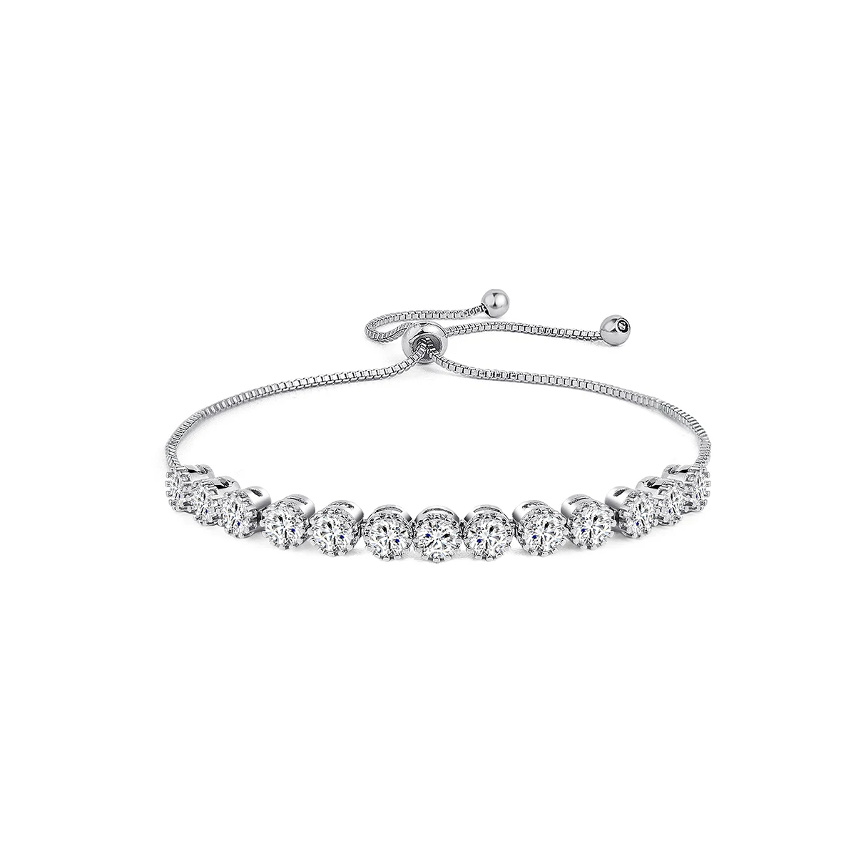 Adjustable Zirconia Bracelet Women Inlay Zirconia Tennis Chain Fashion Hundreds Jewelry made by BlueOne Jewelry