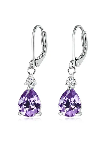Specializing in Light Luxury Water Drop Copper Zirconia Earrings Female Temperament - Brass jewelry made by BlueOne Jewelry