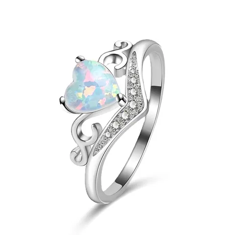 Aobao Shaped Love Ring Female Simple Europe and the United States - Plated Brass jewelry made by BlueOne Jewelry