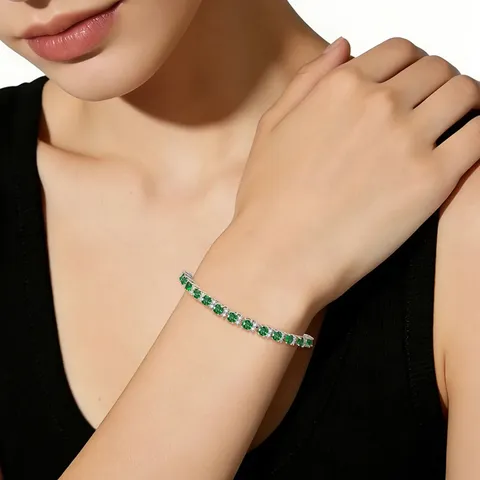 Seller Hip-hop Tennis Bracelet Zircon Bracelet Premium Light Luxury Bracelet - view 2