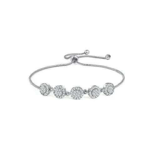 Jewelry Fashion Simple Cubic Zircon Inlaid Diamond Bracelet Women Korea Korean - Plated Brass jewelry made by BlueOne Jewelry