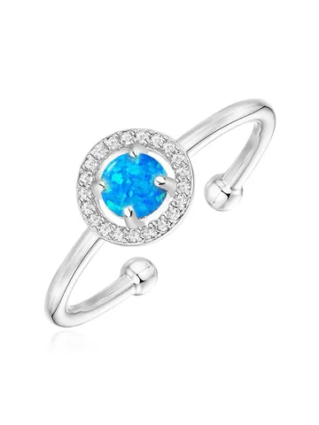 Plated Brass Round Open End Ring Opal Sellers - Plated Brass jewelry made by BlueOne Jewelry