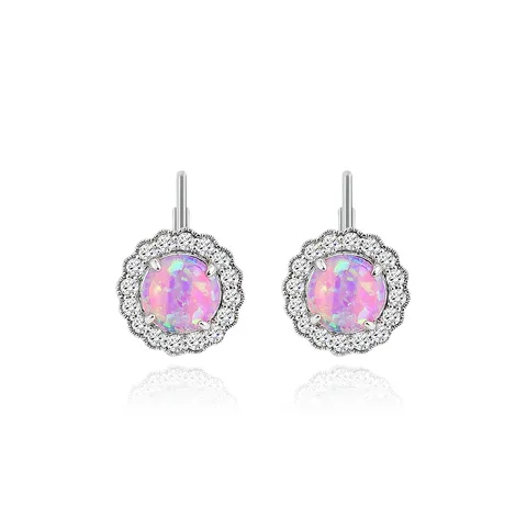 Cubic Zirconia Australia Treasure Earrings Micro-set Zirconia Light Luxury Senior Elegance Ms. Earrings - Plated Brass jewelry made by BlueOne Jewelry