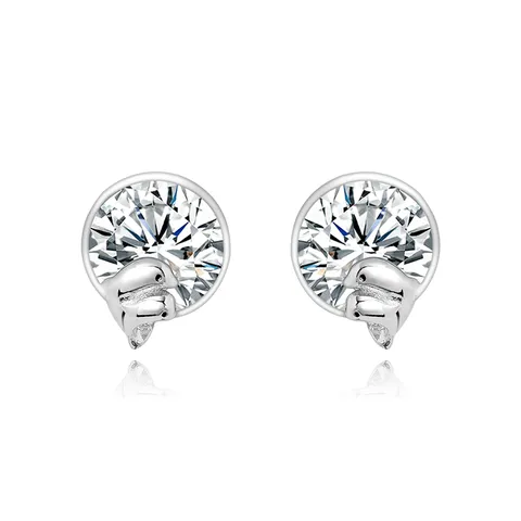 Europe and the United States Personality Creative Small Dolphin Earrings - Plated Brass jewelry made by BlueOne Jewelry