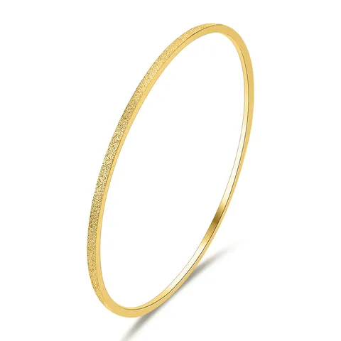 : European & American Minimalist 2mm Smooth Coil Bracelet – Plain - Plated Brass jewelry made by BlueOne Jewelry