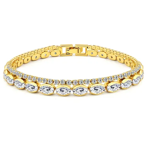 Bracelet Cubic Zircon High-class Light Luxury Hand Jewelry Niche Design Simple - Plated Brass jewelry made by BlueOne Jewelry