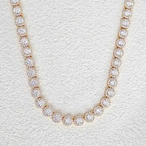 Jewelry Simple Fashion Wild Design Sense Diamond Necklace Europe and the - Plated Brass jewelry made by BlueOne Jewelry