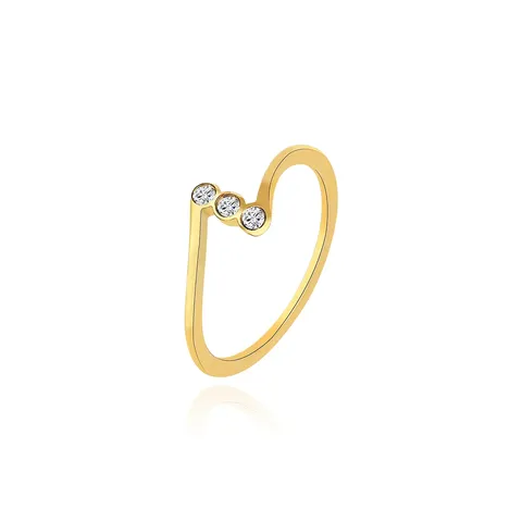 Style Ring with Zirconia Simple Ring European and American Personalized Fashion - Plated Brass jewelry made by BlueOne Jewelry