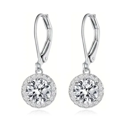 Round Package Earrings Hanging Simple Europe and the United States Personality - Plated Brass jewelry made by BlueOne Jewelry