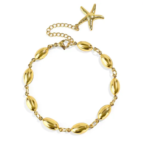 Simple Light Luxury Geometric Glossy Stainless Steel Bracelet Female Niche Hundred - Stainless Steel jewelry made by BlueOne Jewelry