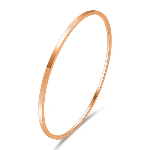 Stainless Steel Fashionable Glossy Snap-closure Bracelet Titanium Steel Bracelet for Women - Stainless Steel jewelry made by BlueOne Jewelry