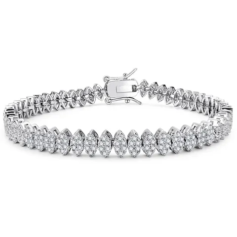 Zircon Bracelet: Light Luxury Fashionable High-end Design Individual Style - Plated Brass jewelry made by BlueOne Jewelry