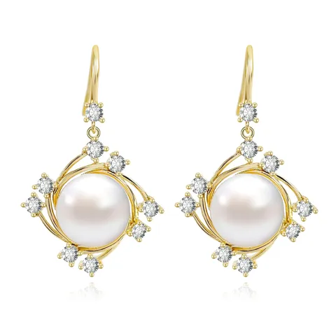 Earrings Female 2024 Tide Models Fashion Suitable for Year’s Eve Wear - Plated Brass jewelry made by BlueOne Jewelry