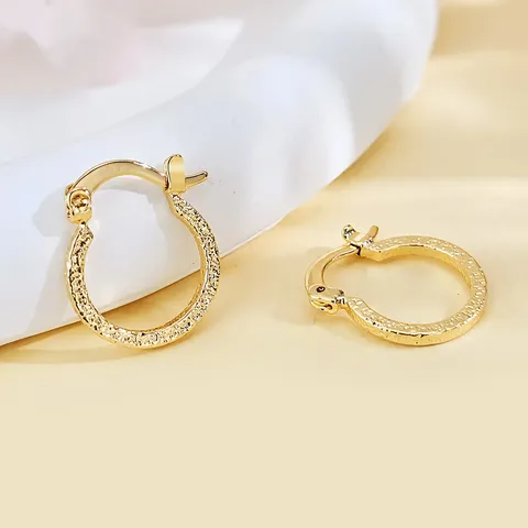 Plated Brass Earrings Female High-level Light Luxury with Simple Temperament Earrings - Plated Brass jewelry made by BlueOne Jewelry