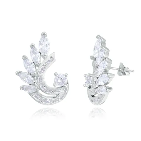 Earrings Same Temperament Earrings Europe and the United States Personalized Design - Plated Brass jewelry made by BlueOne Jewelry