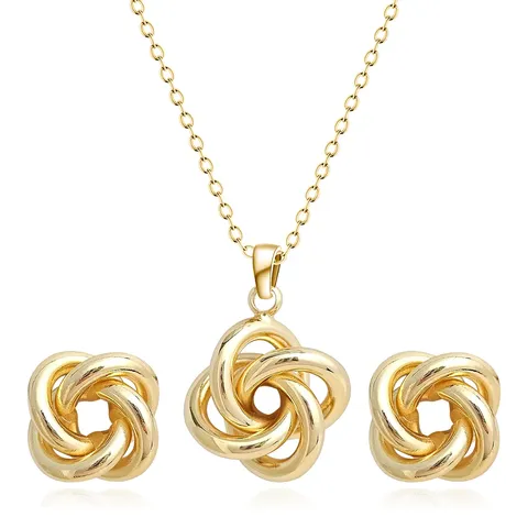 Europe and America Fashion Simple Geometric Irregular Jewelry Niche High Design Jewelry Set - Style 3779 - Plated Brass jewelry made by BlueOne Jewelry